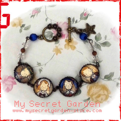 Vaudeville Duo Cabochon Bronze Bracelet  Vaudeville Duo Cabochon Bronze Bracelet
